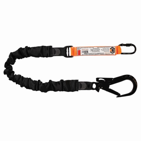 LINQ WEBBING LANYARD ELASTIC SNG LEG 1X SG KARABINER 1X T.A SCAFF HOOK